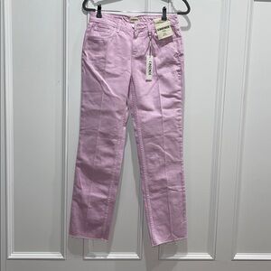 L'AGENCE Milana Low Rise Stovepipe Jeans in Pale Orchid NWT 25